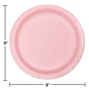 240ct Bulk Classic Pink Sturdy Style Dinner Plates