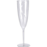 Bulk 96ct Clear 6 oz Plastic Champagne Glasses 