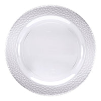 120ct Bulk Clear Pebble Plastic Banquet Plates