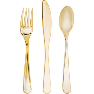 Gold Assorted Plastic Cutlery, 24 ct by Creative Converting