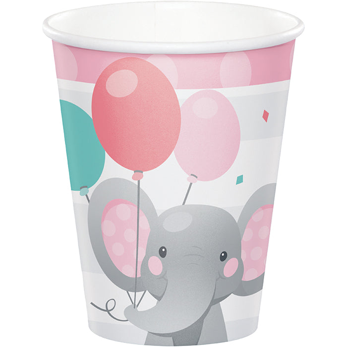 96ct Bulk Enchanting Elephants Girl Cups by Creative Converting