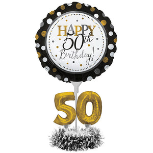 50th Birthday Balloon Centerpiece Kit by Creative Converting