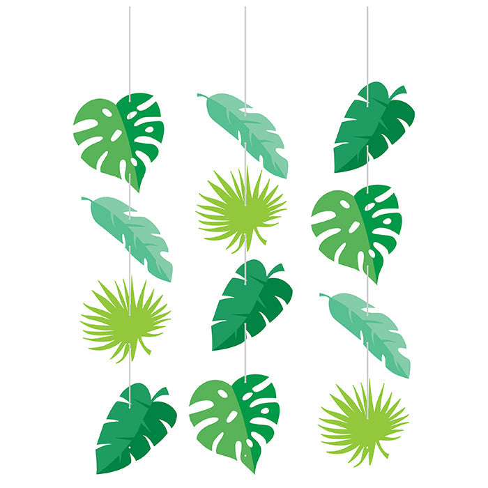 36ct Bulk Jungle Leaf Hanging Cutouts by Creative Converting