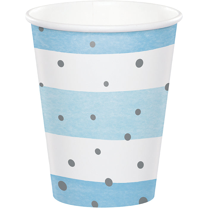 96ct Bulk Blue and Silver Celebration Cups