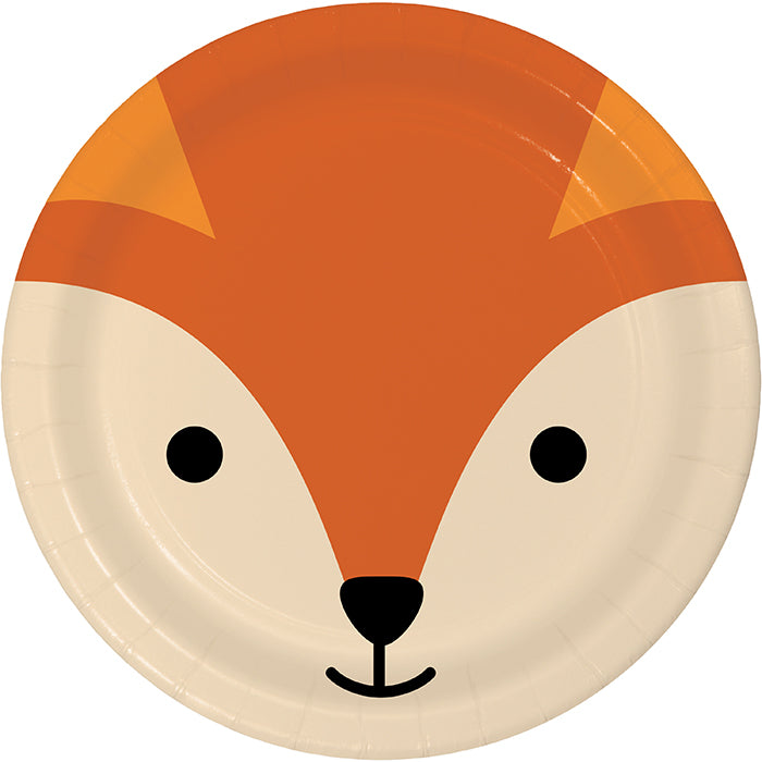 Animal Faces Dessert Plate, Fox 8ct by Creative Converting