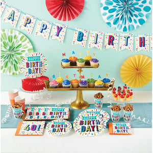 Birthday Burst Hot/Cold Cups 9Oz. 8ct Party Supplies