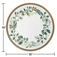 96ct Bulk Eucalyptus Banquet Plates
