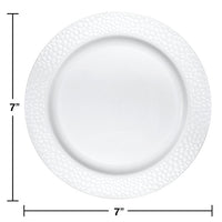 120ct Bulk Pearl Pebble Plastic Dessert Plates