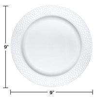 120ct Bulk Pearl Pebble Plastic Dinner Plates