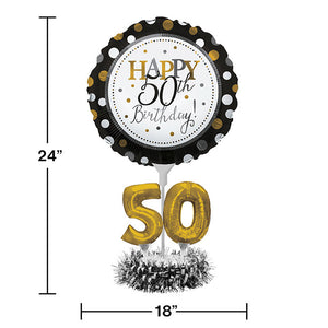 50th Birthday Balloon Centerpiece Kit Party Decoration
