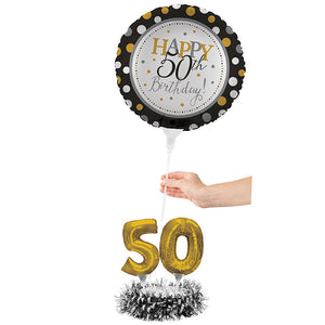 50th Birthday Balloon Centerpiece Kit Party Supplies