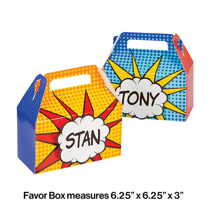 24ct Bulk Superhero Party Treat Boxes
