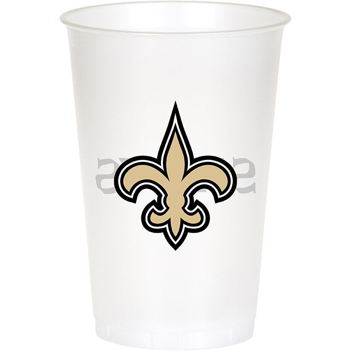96ct Bulk New Orleans Saints 20 oz Plastic Cups