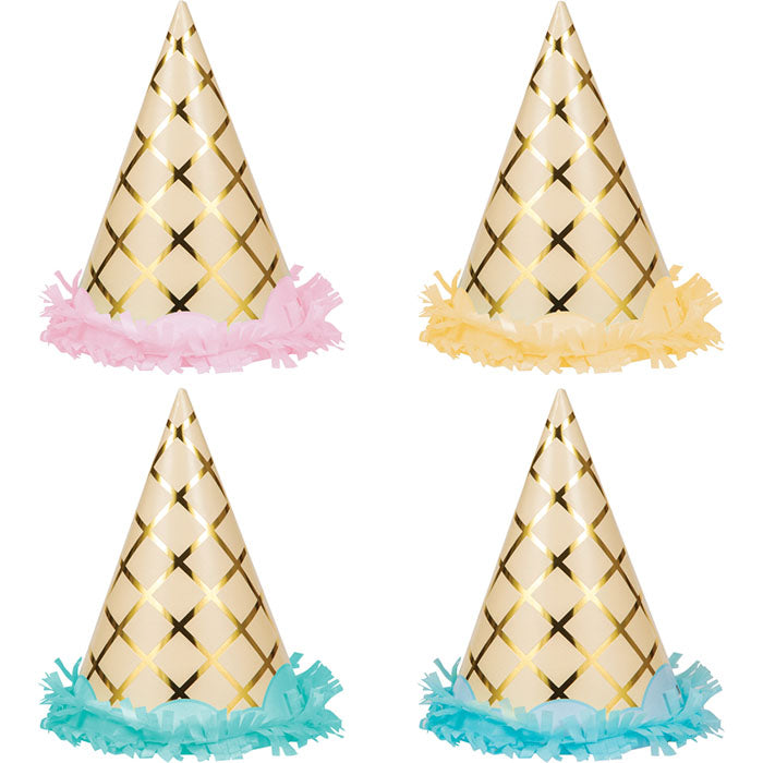48ct Bulk Ice Cream Party Party Hats