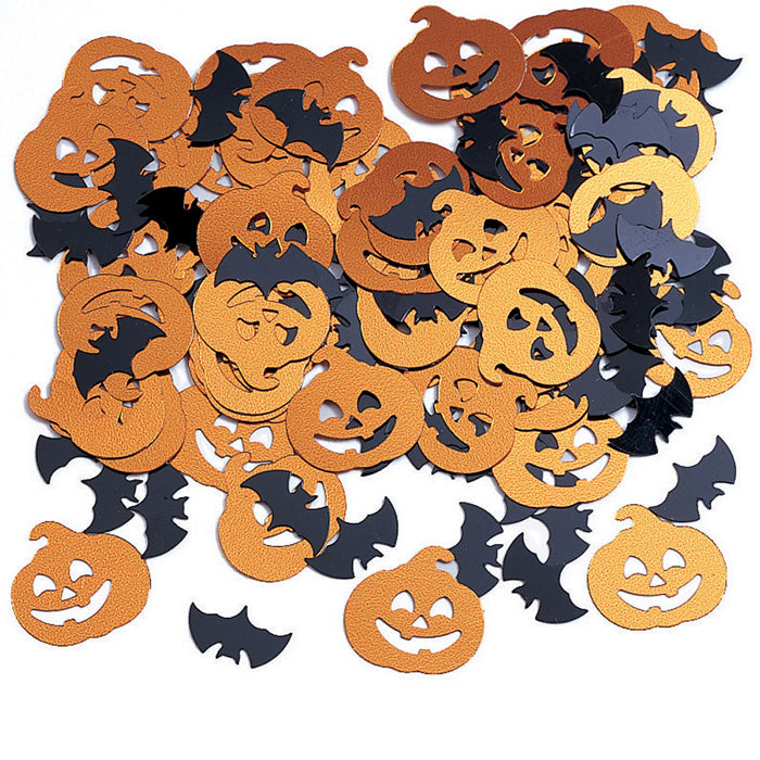 12ct Bulk Bats and Pumpkin Confetti