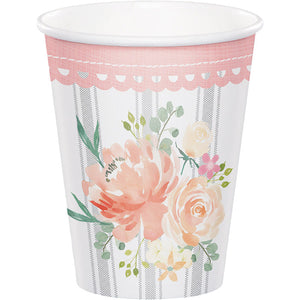 96ct Bulk Country Floral Cups