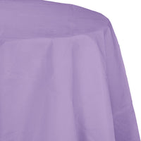 Bulk 12ct Luscious Lavender Round Paper Table Covers 82 inch 