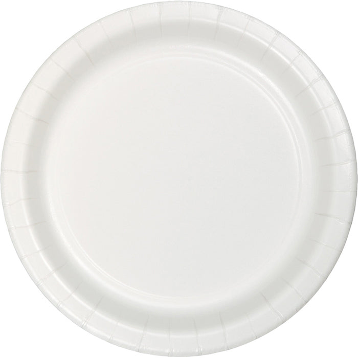Bulk 96ct White Value Friendly 8.75 inch Dinner Plates 