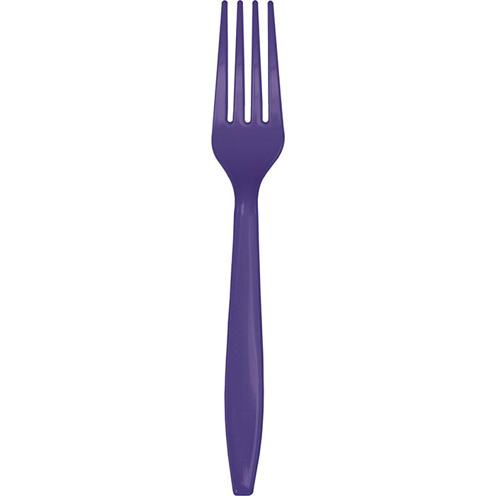 Bulk 288ct Purple Plastic Forks 