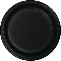 Bulk 96ct Black Velvet Value Friendly 8.75 inch Dinner Plates 