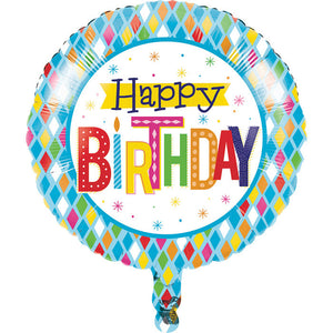 Bright Birthday Metallic Balloon 18" by Creative Converting