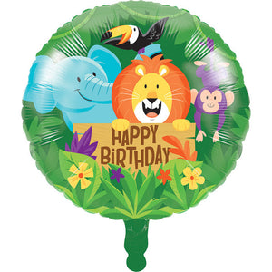 10ct Bulk Jungle Safari Mylar Balloons