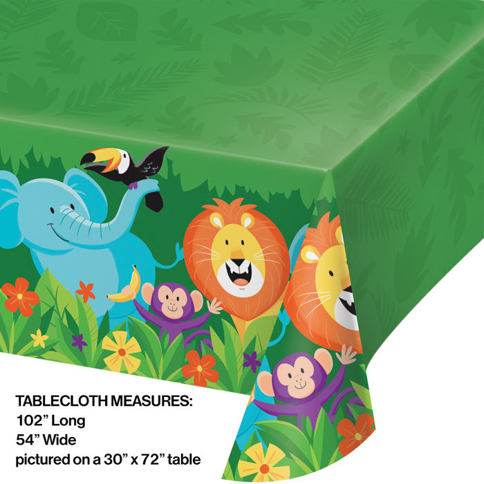 6ct Bulk Jungle Safari Plastic Table Covers