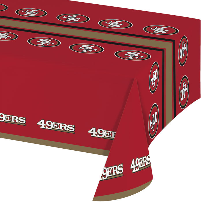 San Francisco 49Ers Plastic Table Cover, 54" x 102" by Creative Converting