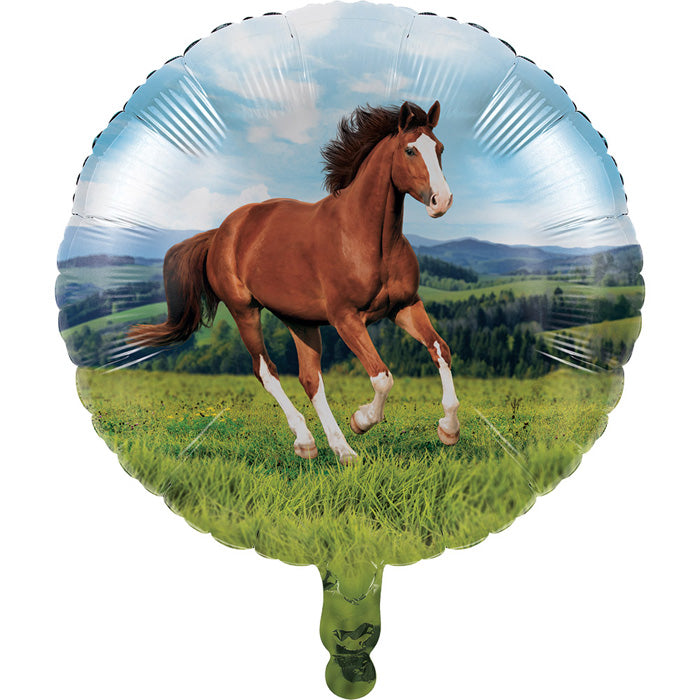 10ct Bulk Wild Horse Mylar Balloons