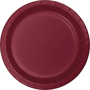 Burgundy Red Paper Plates, 24 ct by Creative Converting