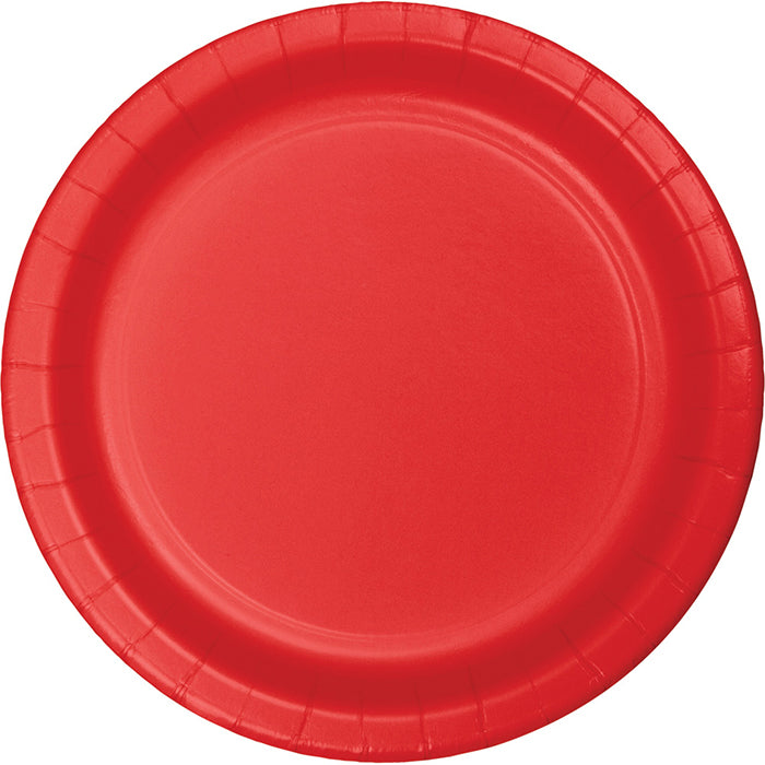 Bulk 900ct Classic Red 8.75 inch Dinner Plates 