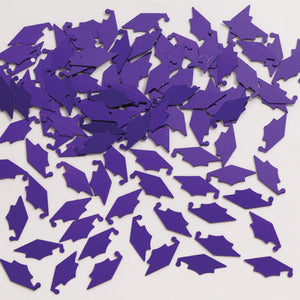 12ct Bulk Purple Mortarboard Graduation Confetti