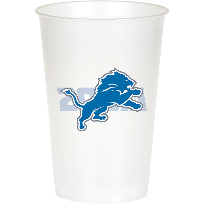 96ct Bulk Detroit Lions 20 oz Plastic Cups