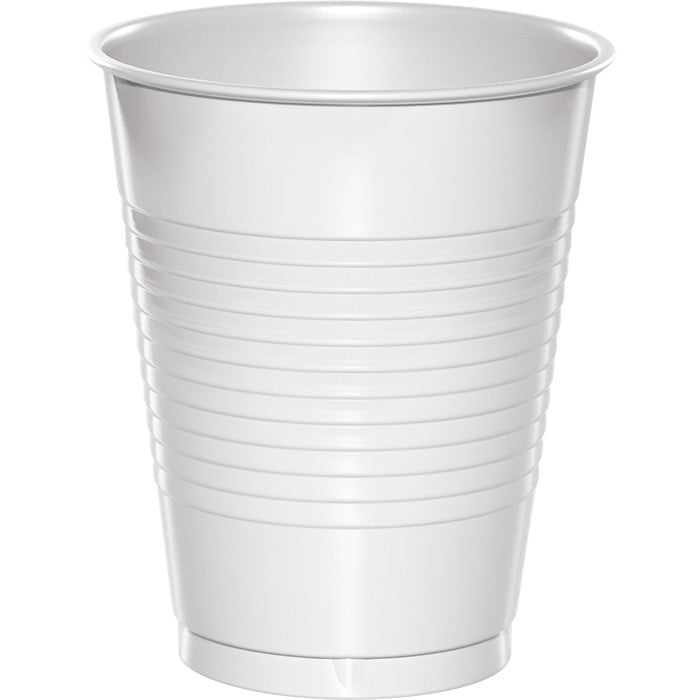 Bulk 240ct White 16 oz Plastic Cups 