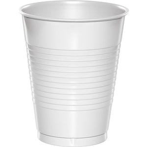 Bulk 240ct White 16 oz Plastic Cups 