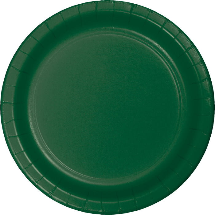 Hunter Green Paper Plates, 24 ct by Creative Converting