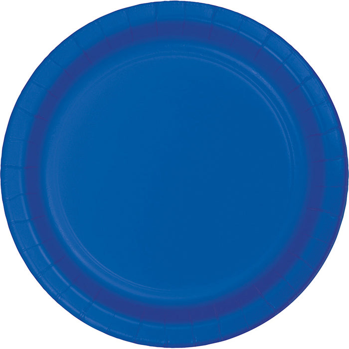 Bulk 96ct Cobalt Blue Value Friendly 8.75 inch Dinner Plates 