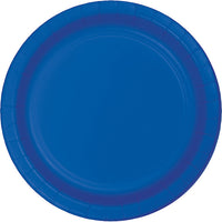 Bulk 96ct Cobalt Blue Value Friendly 8.75 inch Dinner Plates 
