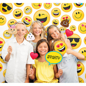 Show Your Emojions Photo Backdrop Party Decoration