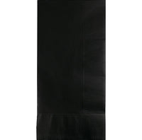 Bulk 600ct Black Velvet 2 Ply Dinner Napkins 