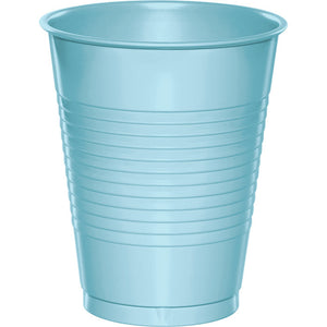 Bulk 240ct Pastel Blue 16 oz Plastic Cups 