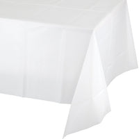 Bulk 12ct White Value Friendly Plastic Table Cover 