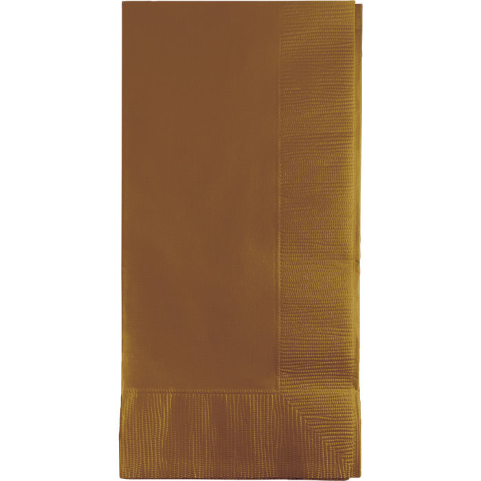 Bulk 600ct Glittering Gold 2 Ply Dinner Napkins 