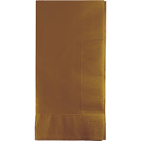 Bulk 600ct Glittering Gold 2 Ply Dinner Napkins 