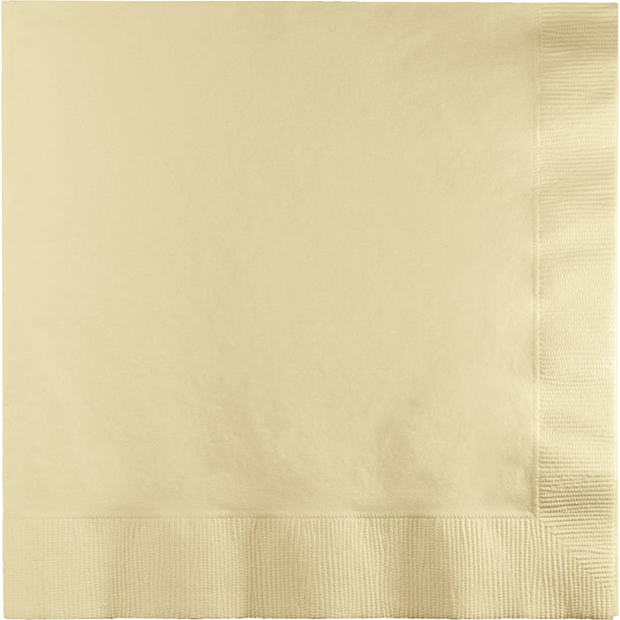 Bulk 250ct Ivory Dinner Napkins 3 Ply 