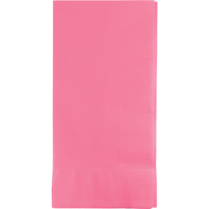Bulk 600ct Candy Pink 2 Ply Dinner Napkins 