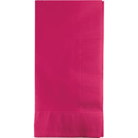 Bulk 600ct Hot Magenta 2 Ply Dinner Napkins 
