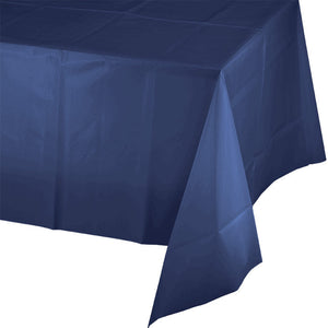 Bulk 12ct Navy Plastic Table Covers 54 inch x 108 inch 