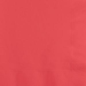 Coral Dinner Napkins 3Ply 1/4Fld, 25 ct by Creative Converting