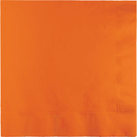 Bulk 250ct Sunkissed Orange Dinner Napkins 3 Ply 